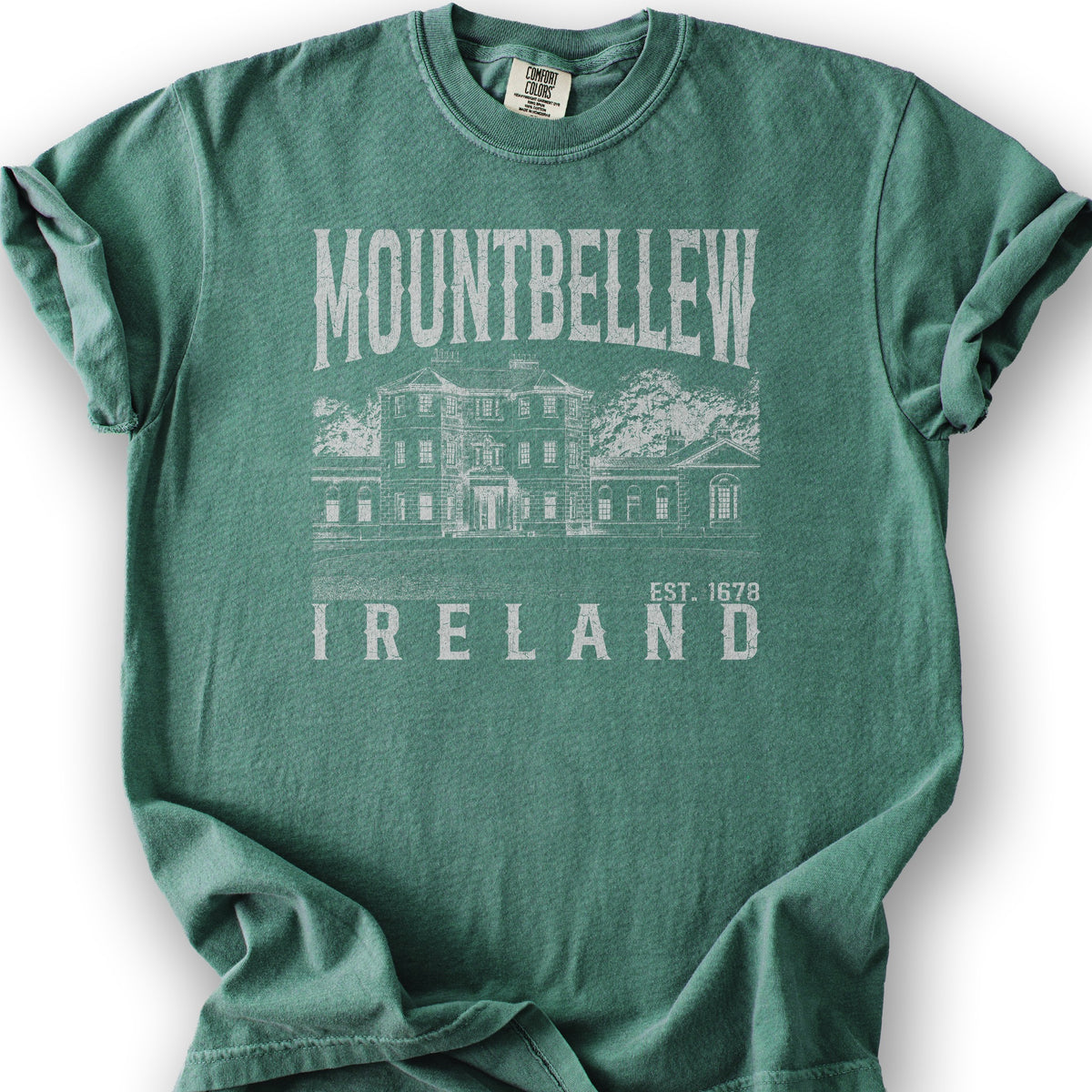 Mountbellew Ireland Sketch T-Shirt - Light Green