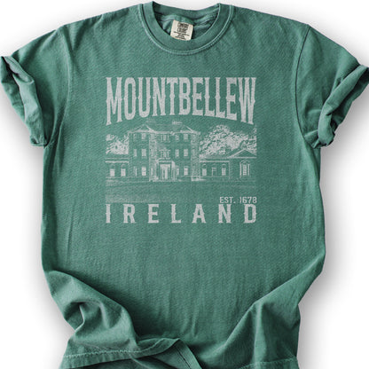 Mountbellew Ireland Sketch T-Shirt - Light Green