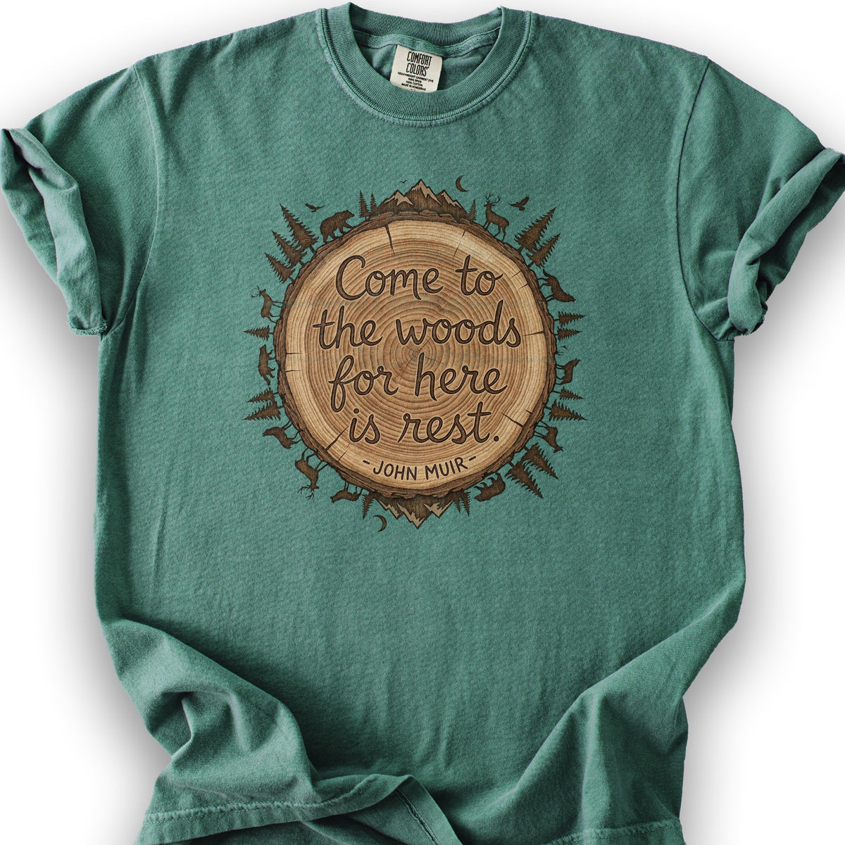 John Muir Woods T-Shirt - Light Green