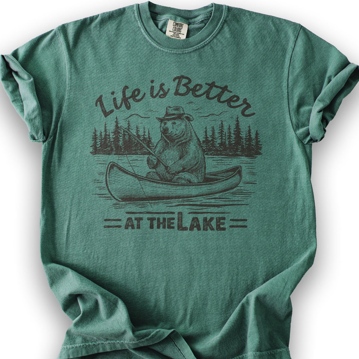 "Life is Better at the Lake" T-Shirt - Light Green