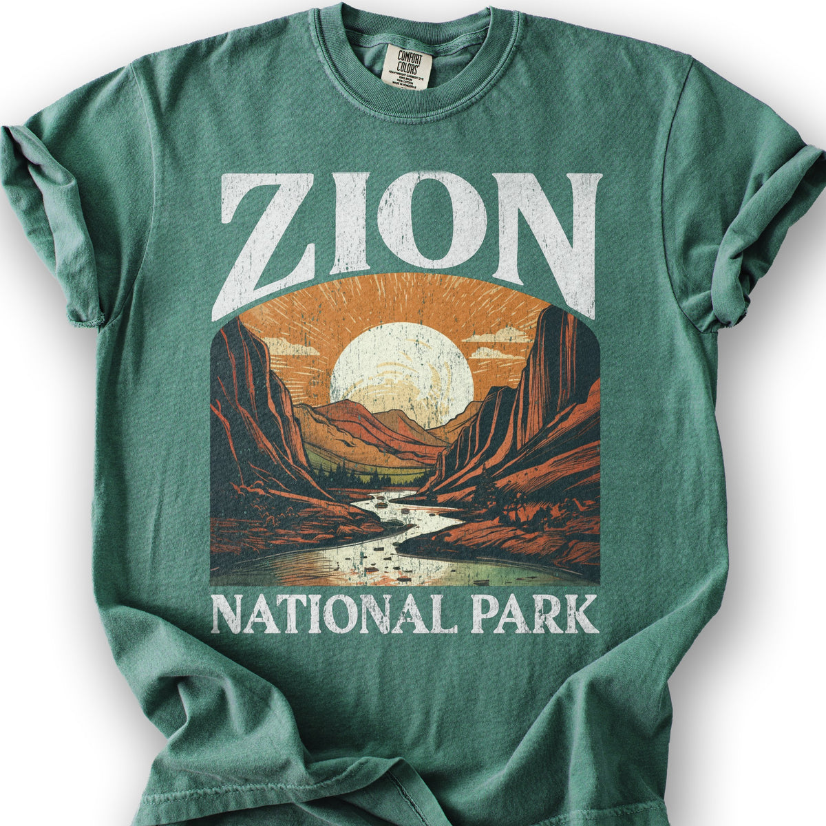 Zion National Park "Big and Bold" T-Shirt - Light Green
