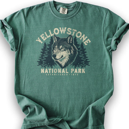 Yellowstone Wolf Design V01 - 1717 - 2025 - Light Green