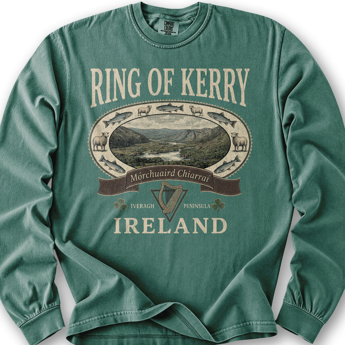 Ring of Kerry Heritage Long Sleeve Shirt - Light Green