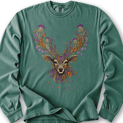Floral Stag Long Sleeve Shirt