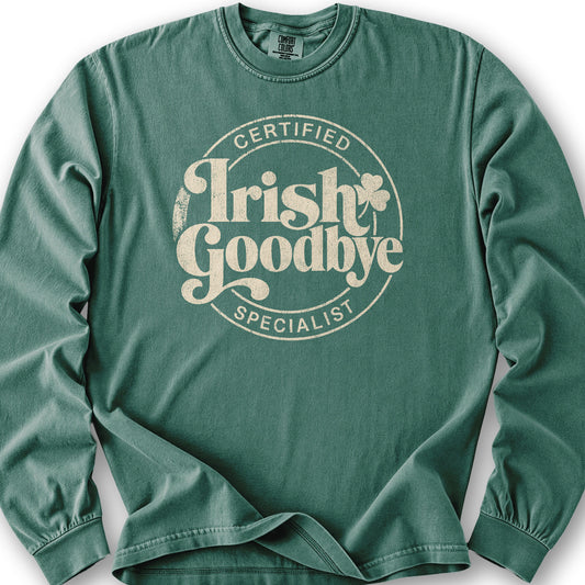 Irish Goodbye Specialist Long Sleeve Shirt - Light Green