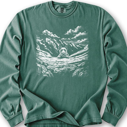 Watchful Scottish Terrier Long Sleeve Shirt - Light Green