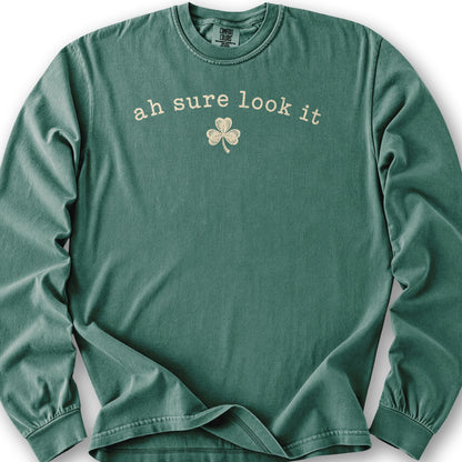 Ah Sure Look It Long Sleeve Shirt - Light Green