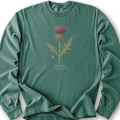 Cluaran Thistle Long Sleeve Shirt - Light Green