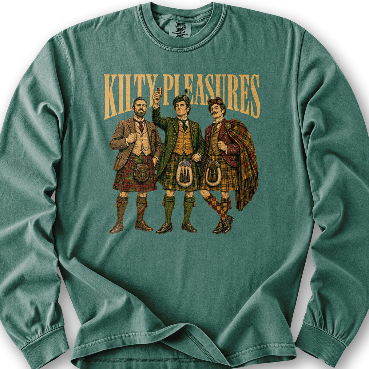 Kilty Pleasures Long Sleeve Shirt - Light Green