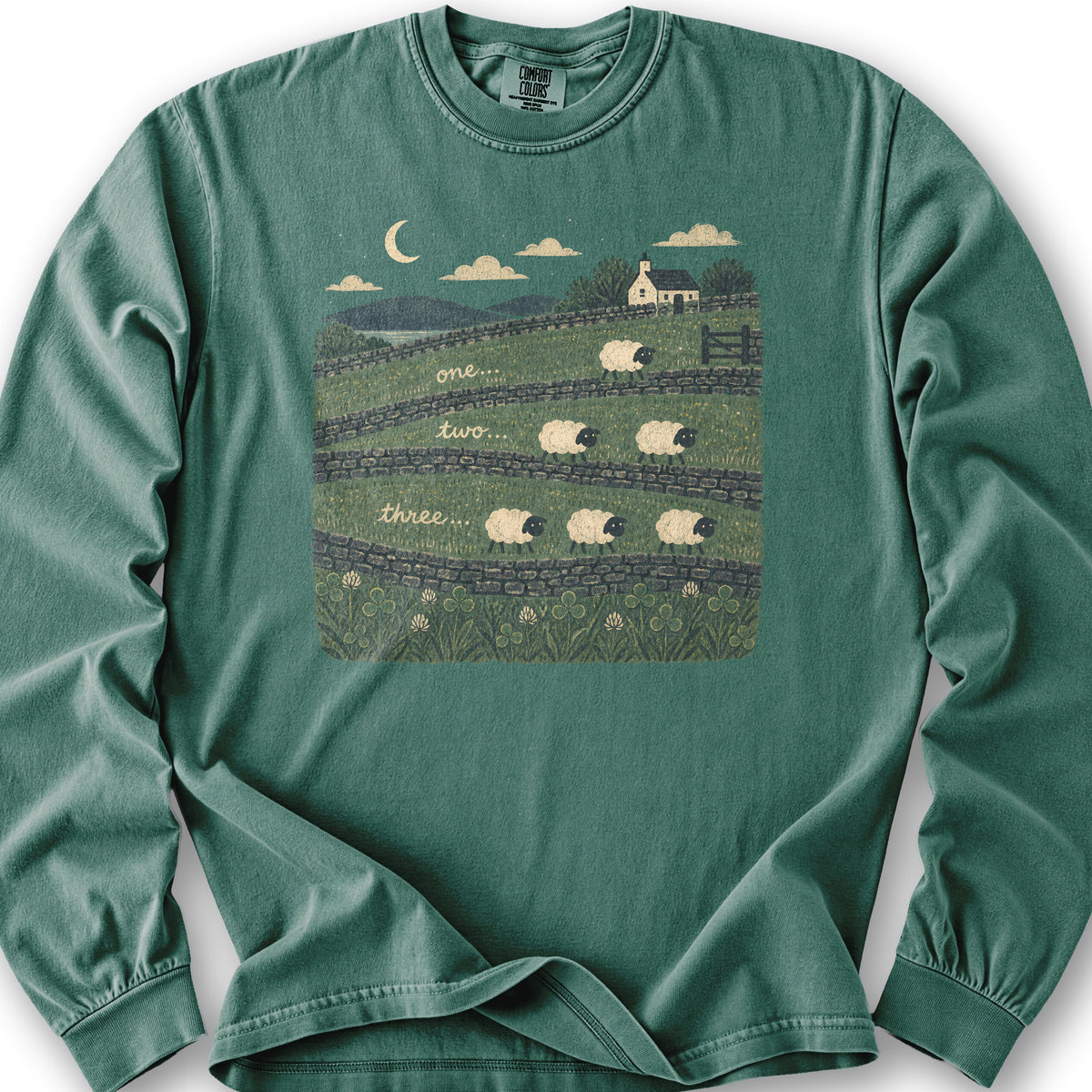 Ireland Sheep Count Long Sleeve Shirt