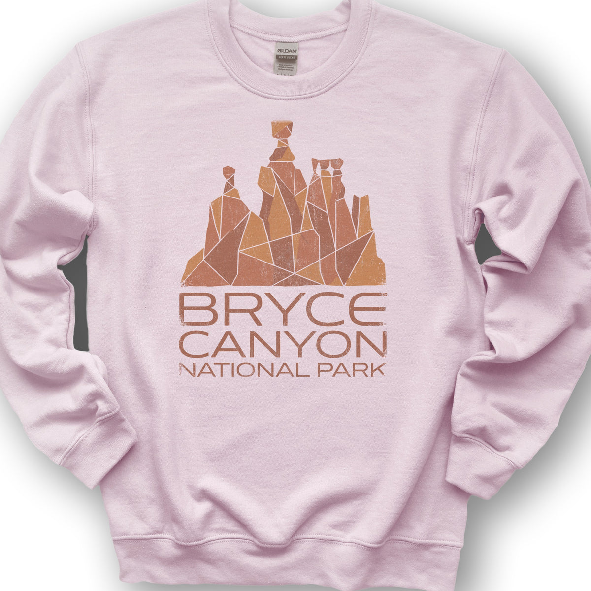 Bryce Canyon Geometry Sweatshirt - Light Pink
