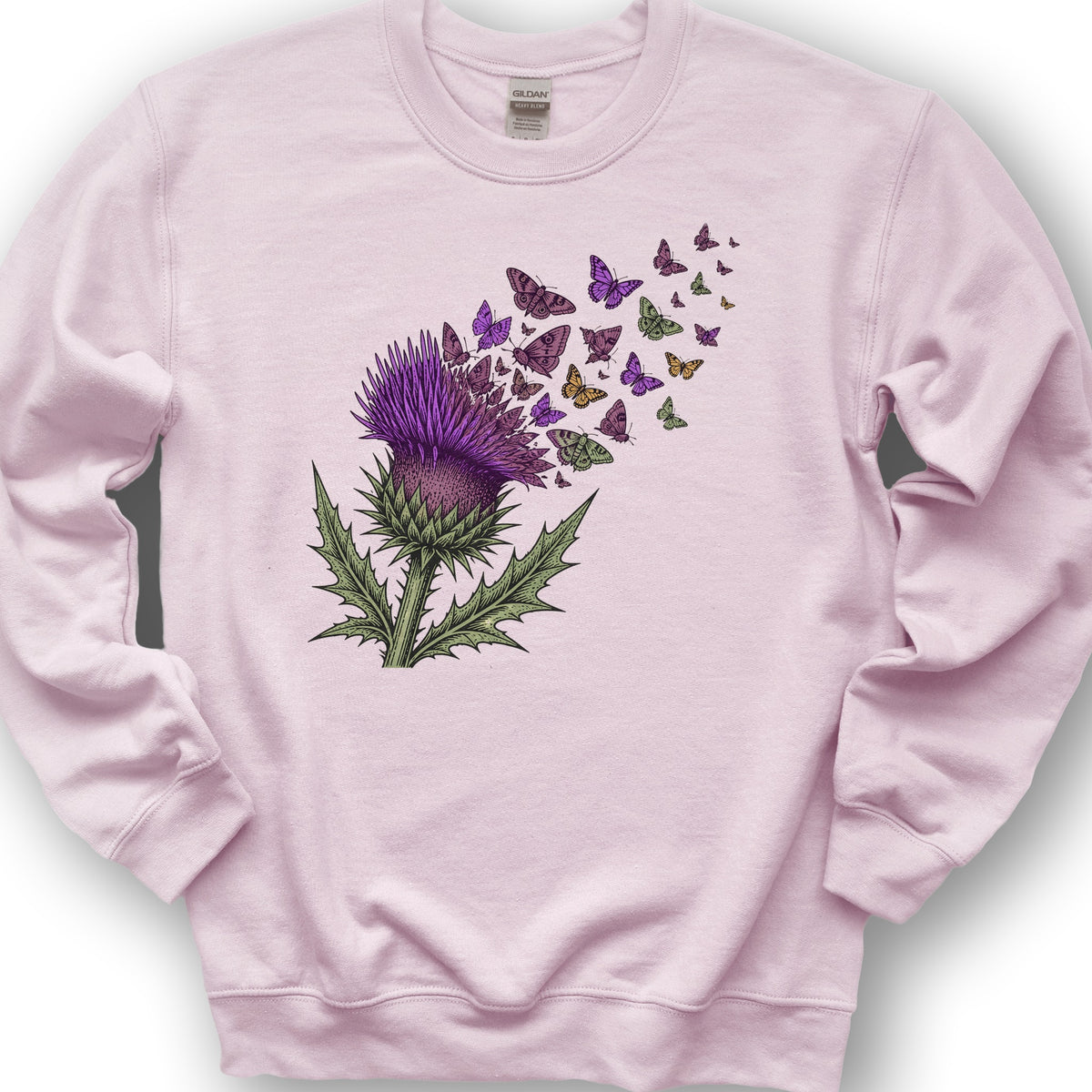 Thistle Transformation Sweatshirt - Light Pink