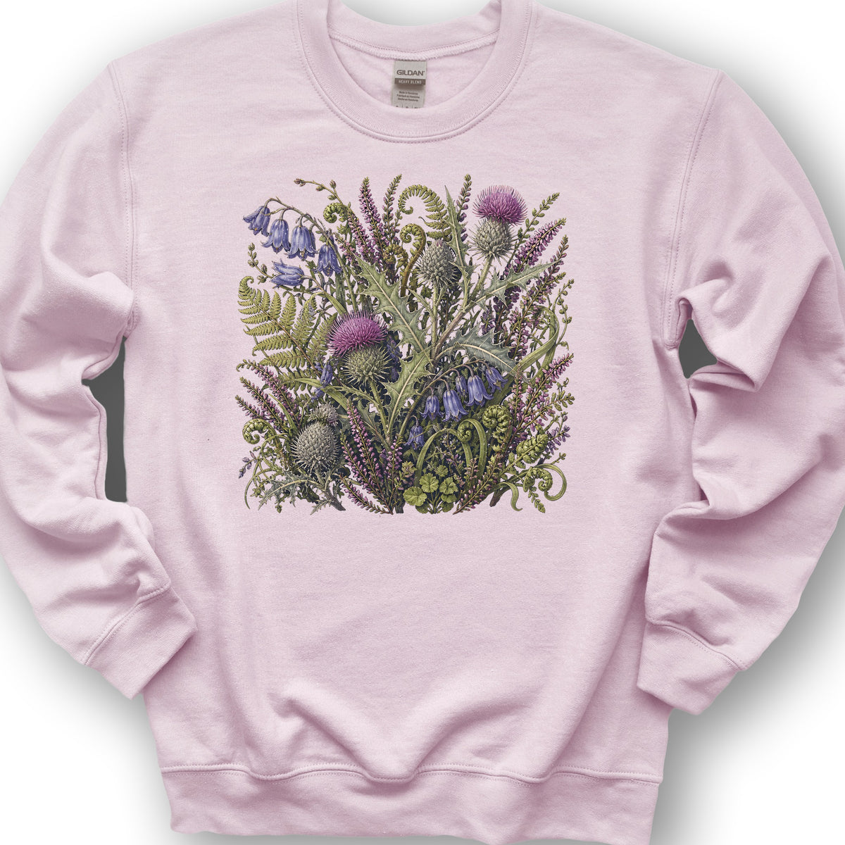 Wild Thistles Sweatshirt - Light Pink