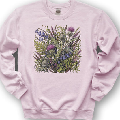 Wild Thistles Sweatshirt - Light Pink