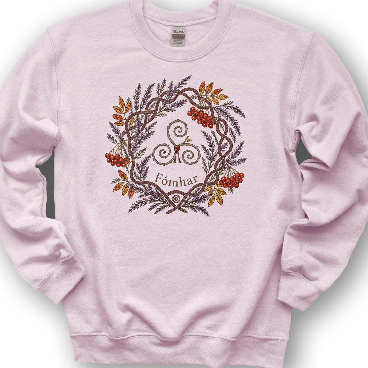 Fómhar Triskele Sweatshirt - Light Pink