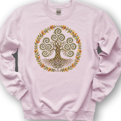 Triskele Tree Of Life Sweatshirt - Light Pink
