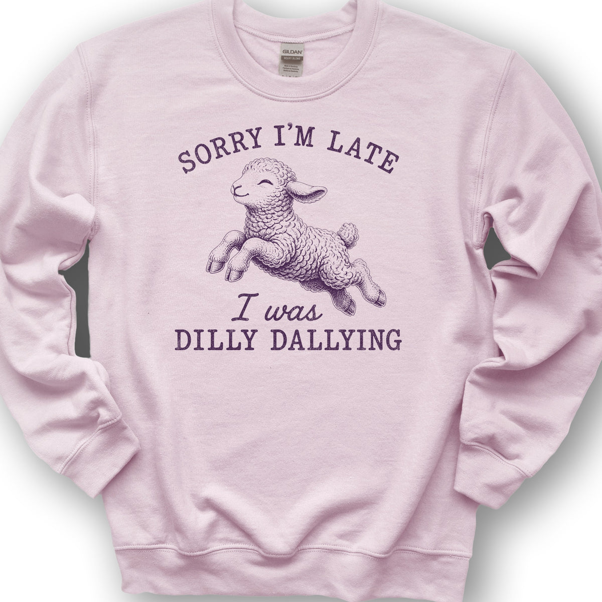 Dilly Dallying Sweatshirt - Light Pink