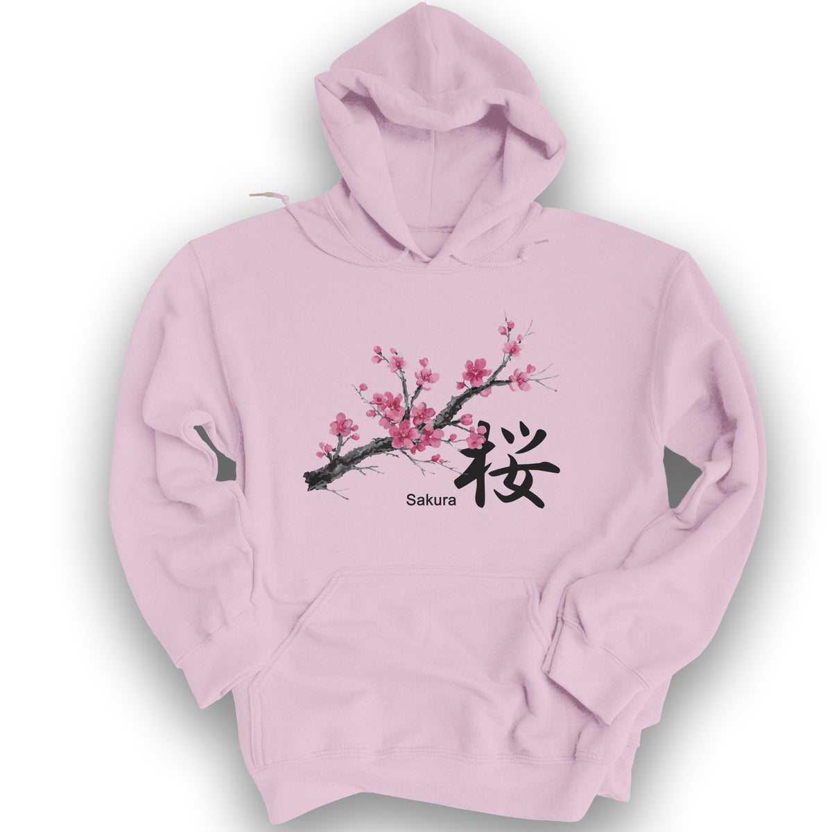 Cherry Blossom Sakura Hoodie - Light Pink