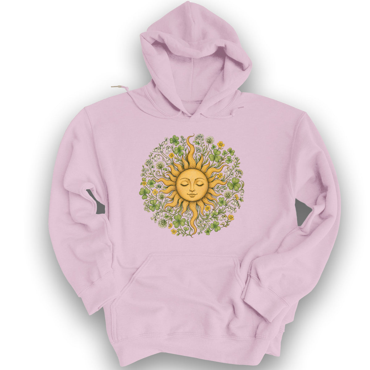 Shamrock Celestial Sun Hoodie - Light Pink