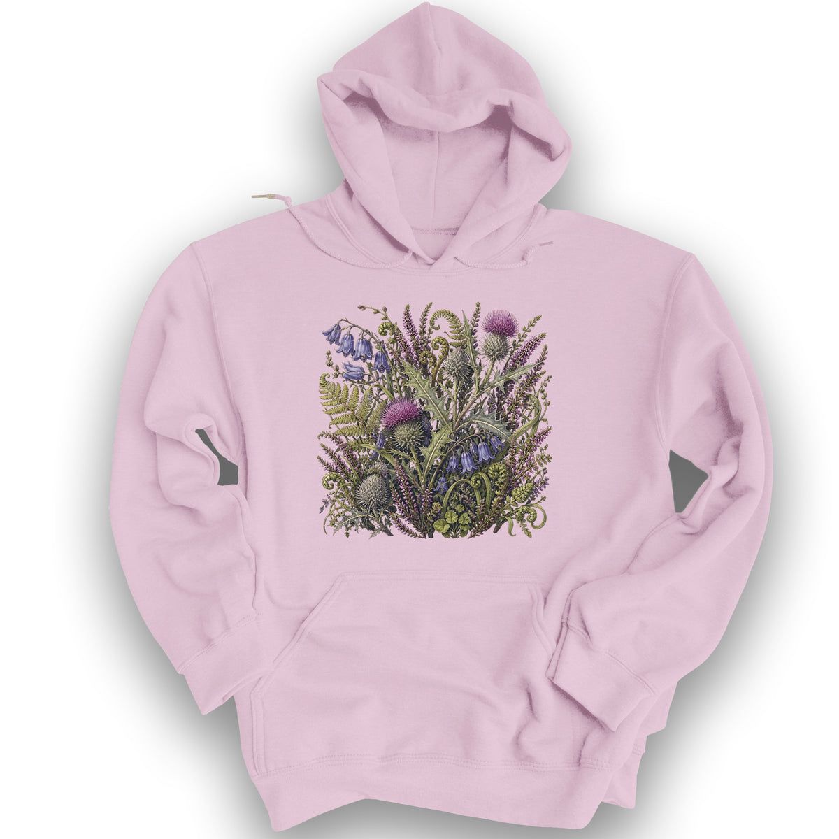 Wild Thistles Hoodie - Light Pink