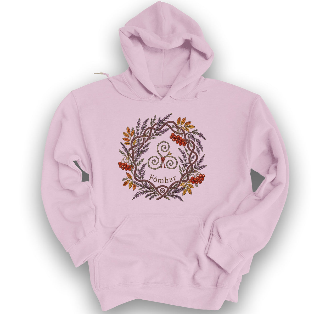 Fómhar Triskele Hoodie - Light Pink