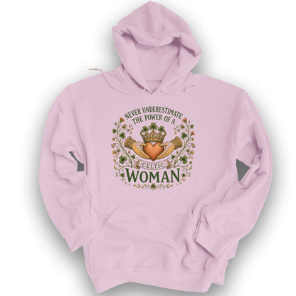 Celtic Woman Power Hoodie - Light Pink