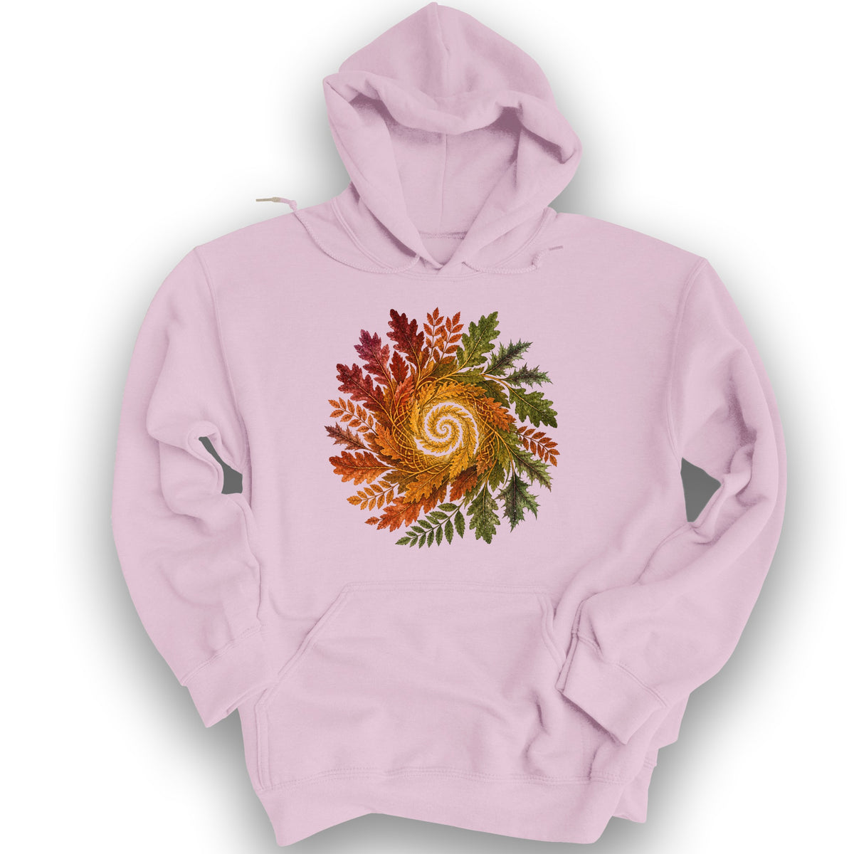 Autumn Spiral Hoodie - Light Pink