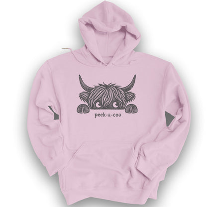 Peek-A-Coo Hoodie - Light Pink