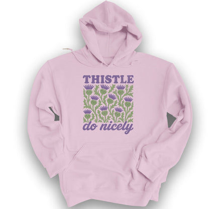 Thistle Do Nicely Hoodie - Light Pink