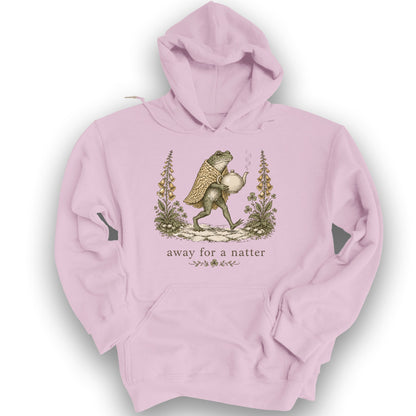 Natter Frog Hoodie - Light Pink