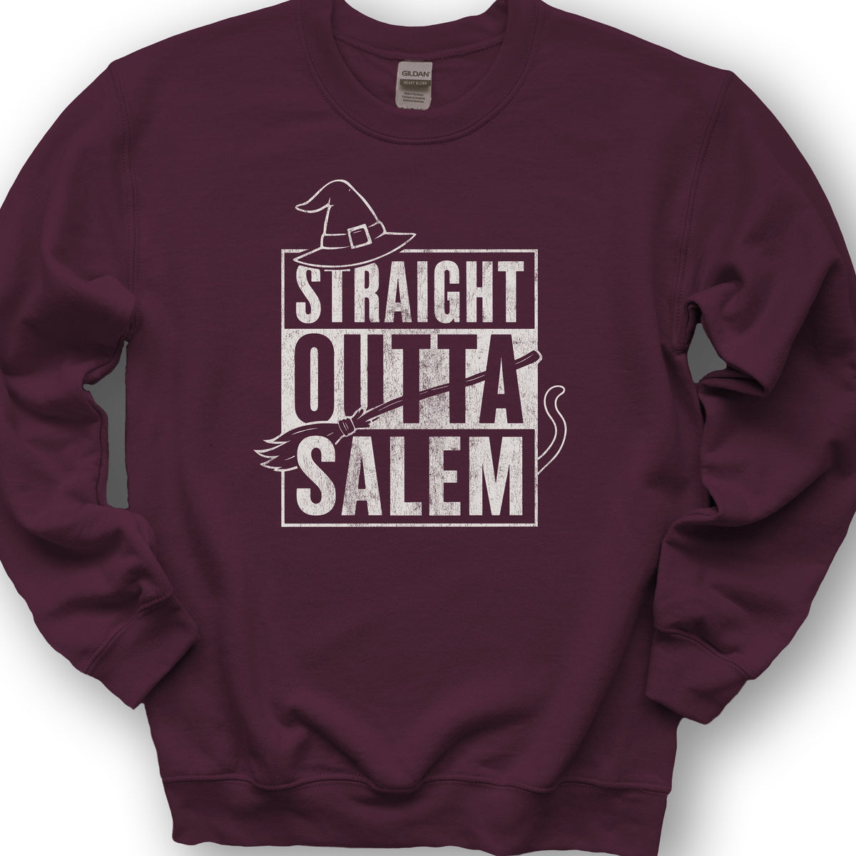 Straight Outta Salem Sweatshirt - Maroon
