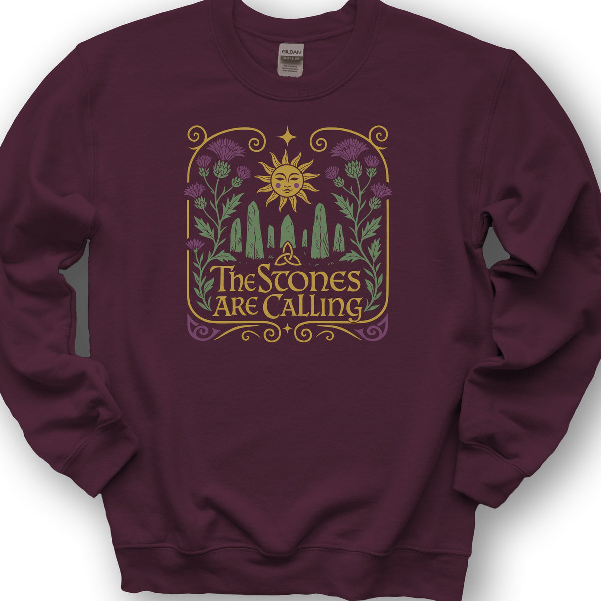 The Stones Are Calling Sweatshirt - Maroon