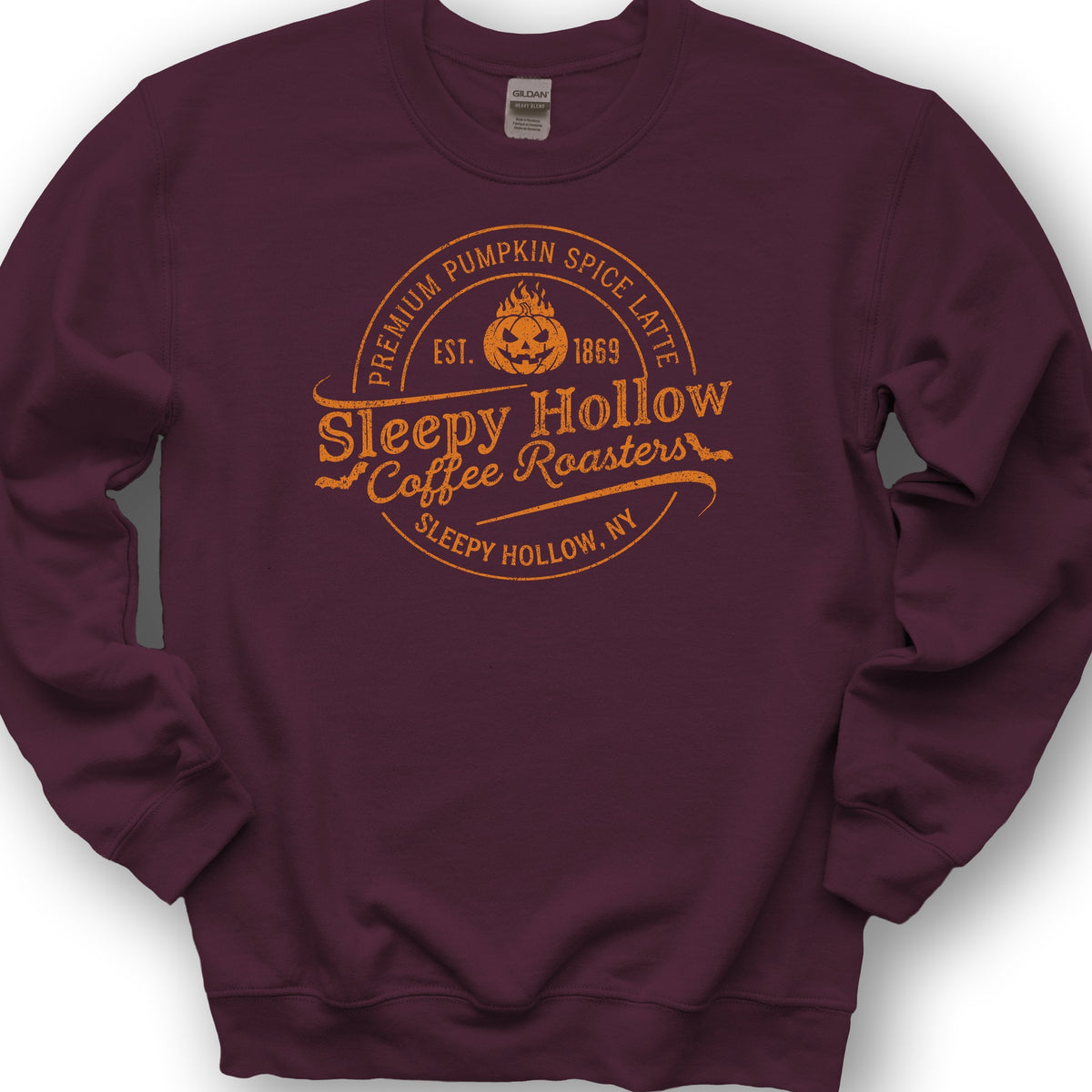 Sleepy Hollow Coffee Roasters Badge Sweatshirt - Maroon