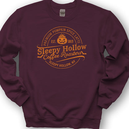 Sleepy Hollow Coffee Roasters Badge Sweatshirt - Maroon