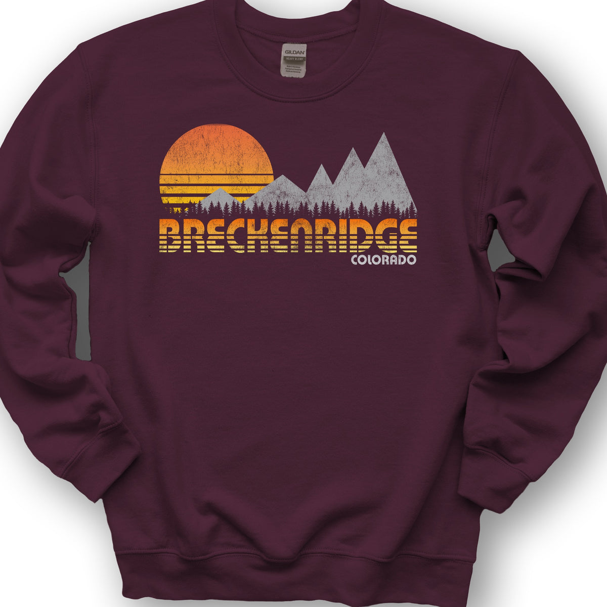 Breckinridge "80's Retro" Sweatshirt - Maroon
