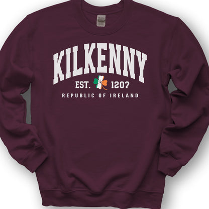 Kilkenny Varsity Flag Sweatshirt - Maroon