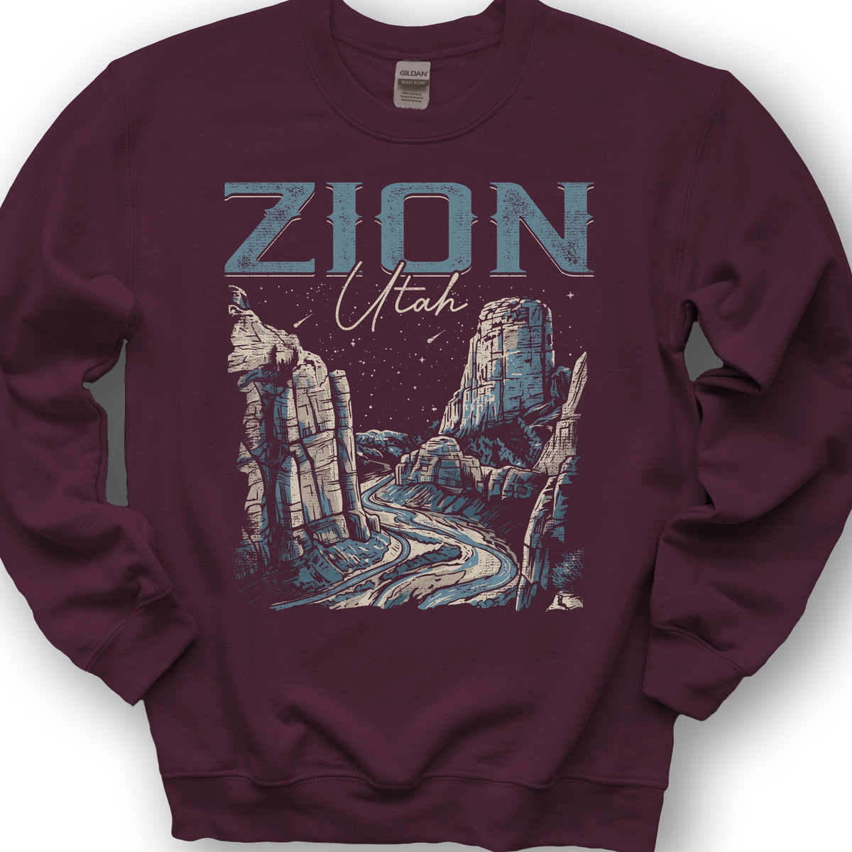 Zion Canyon Sweatshirt - Maroon