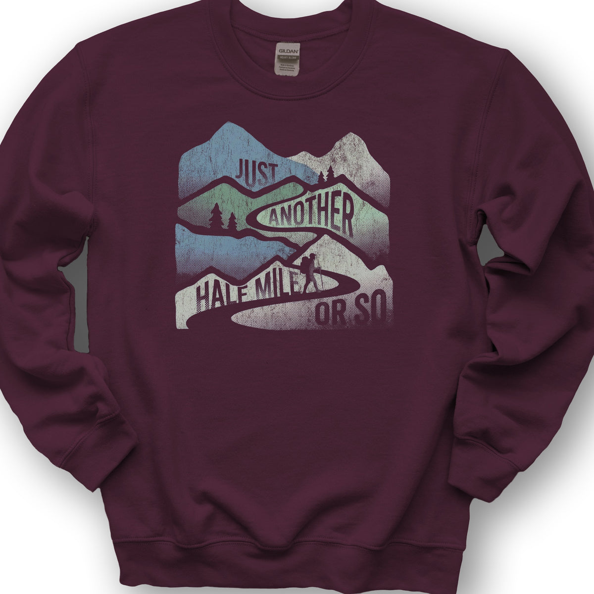 Just Another Half Mile Sweatshirt - Maroon
