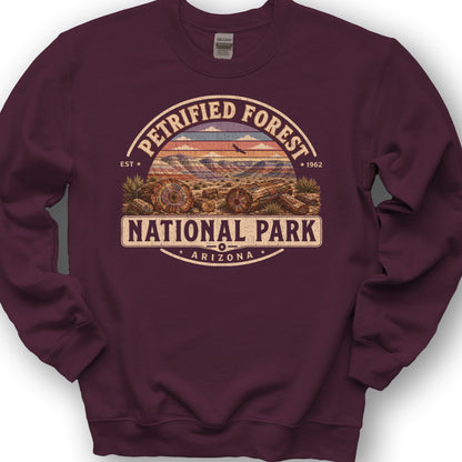 Petrified Forest Medallion Sweatshirt - Maroon