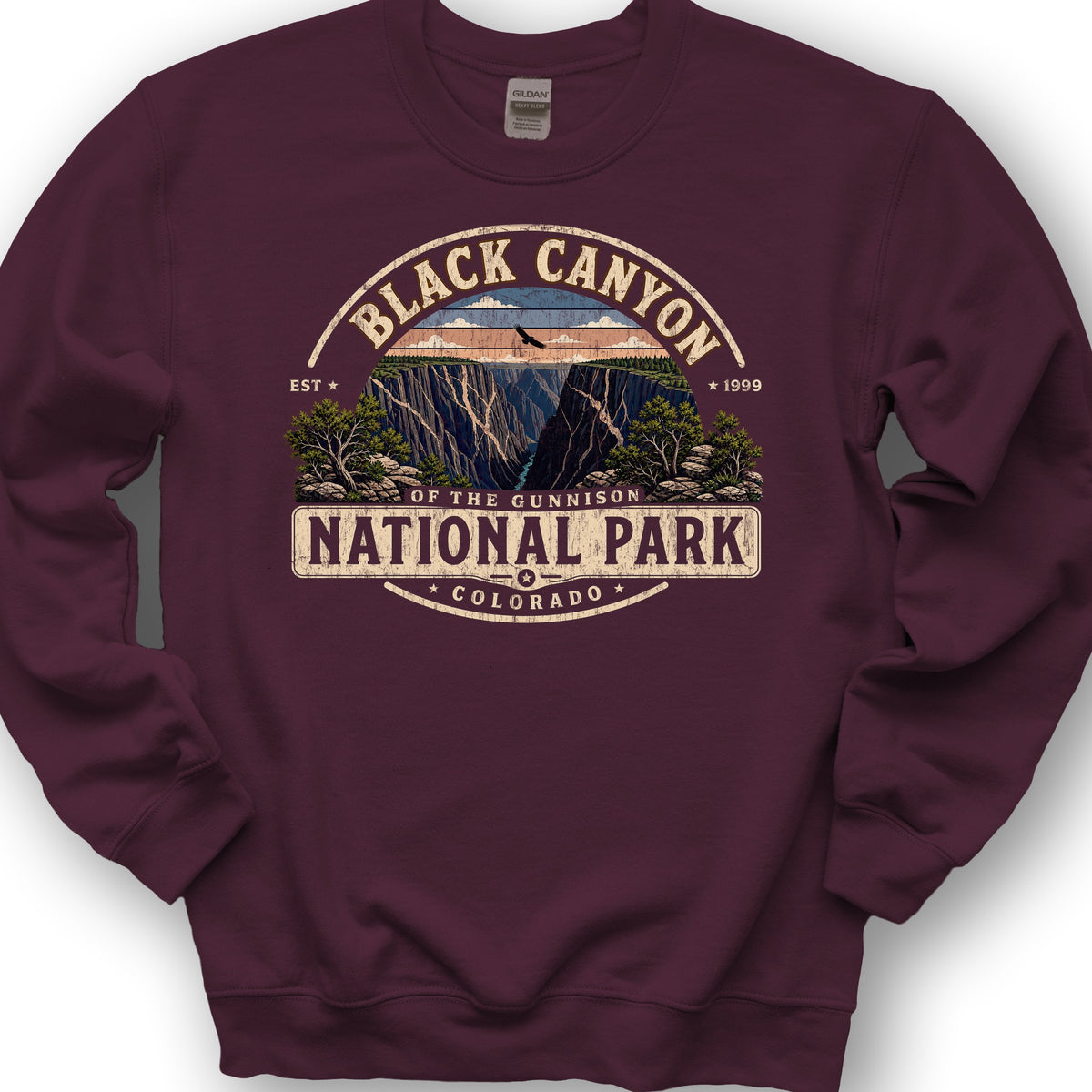 Black Canyon Medallion Sweatshirt - Maroon