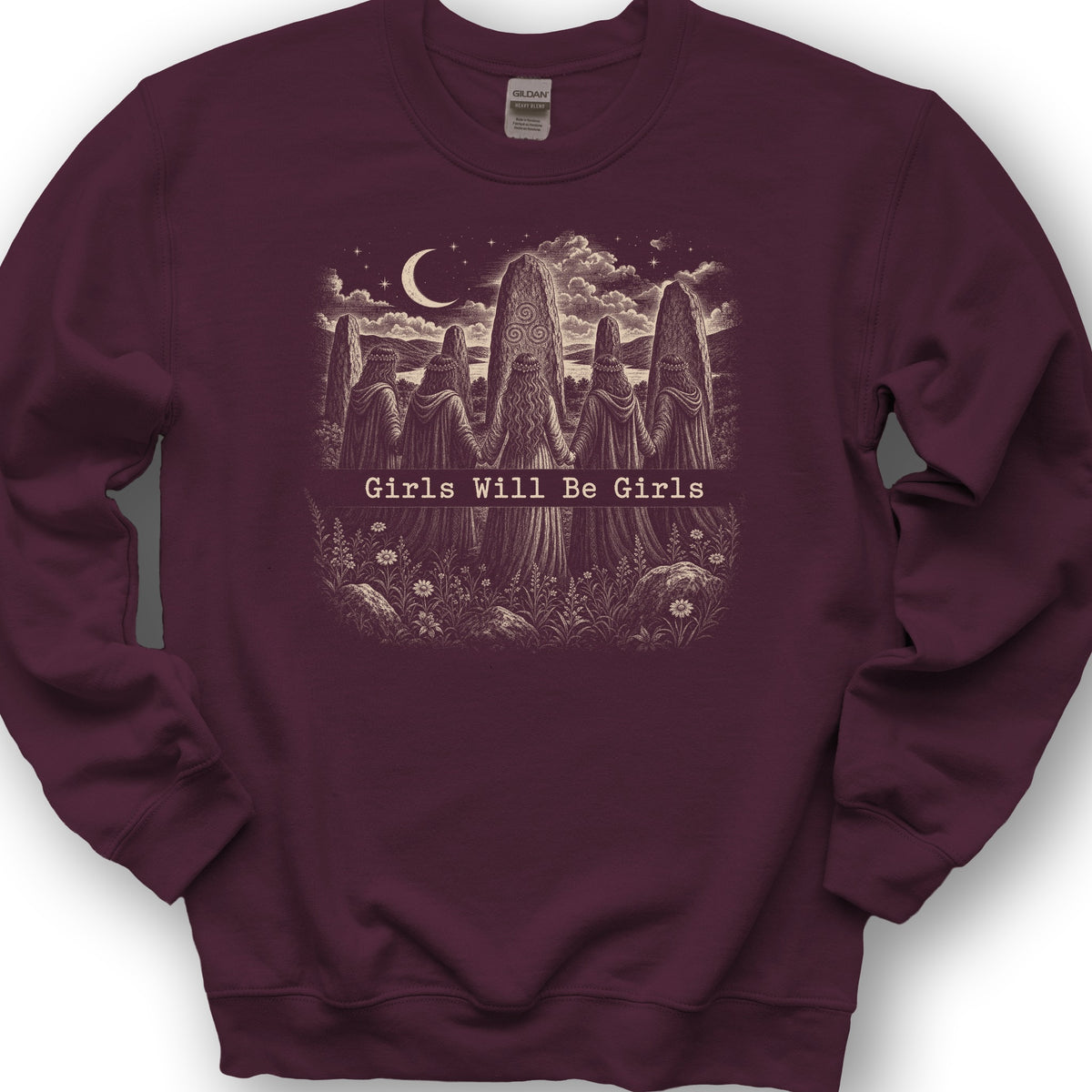 Girls Druids Sweatshirt - Maroon