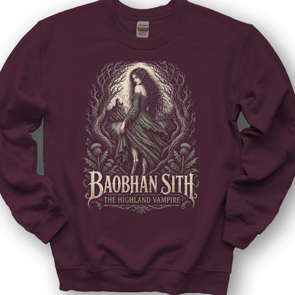 Baobhan Sith Vampire Sweatshirt - Maroon