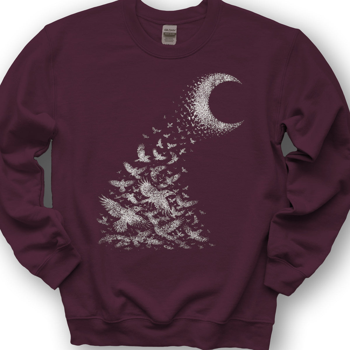 Midnight Crows Sweatshirt - Maroon