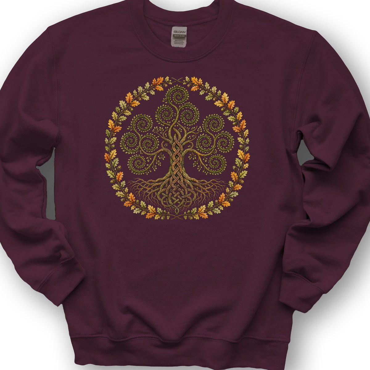 Triskele Tree Of Life Sweatshirt - Maroon