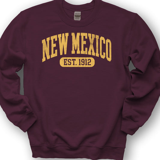 New Mexico Est 1912 Sweatshirt - Maroon
