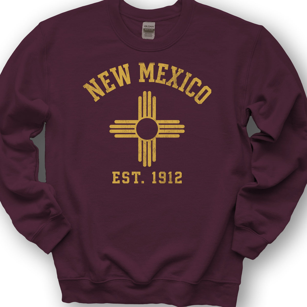 New Mexico Flag Sweatshirt - Maroon