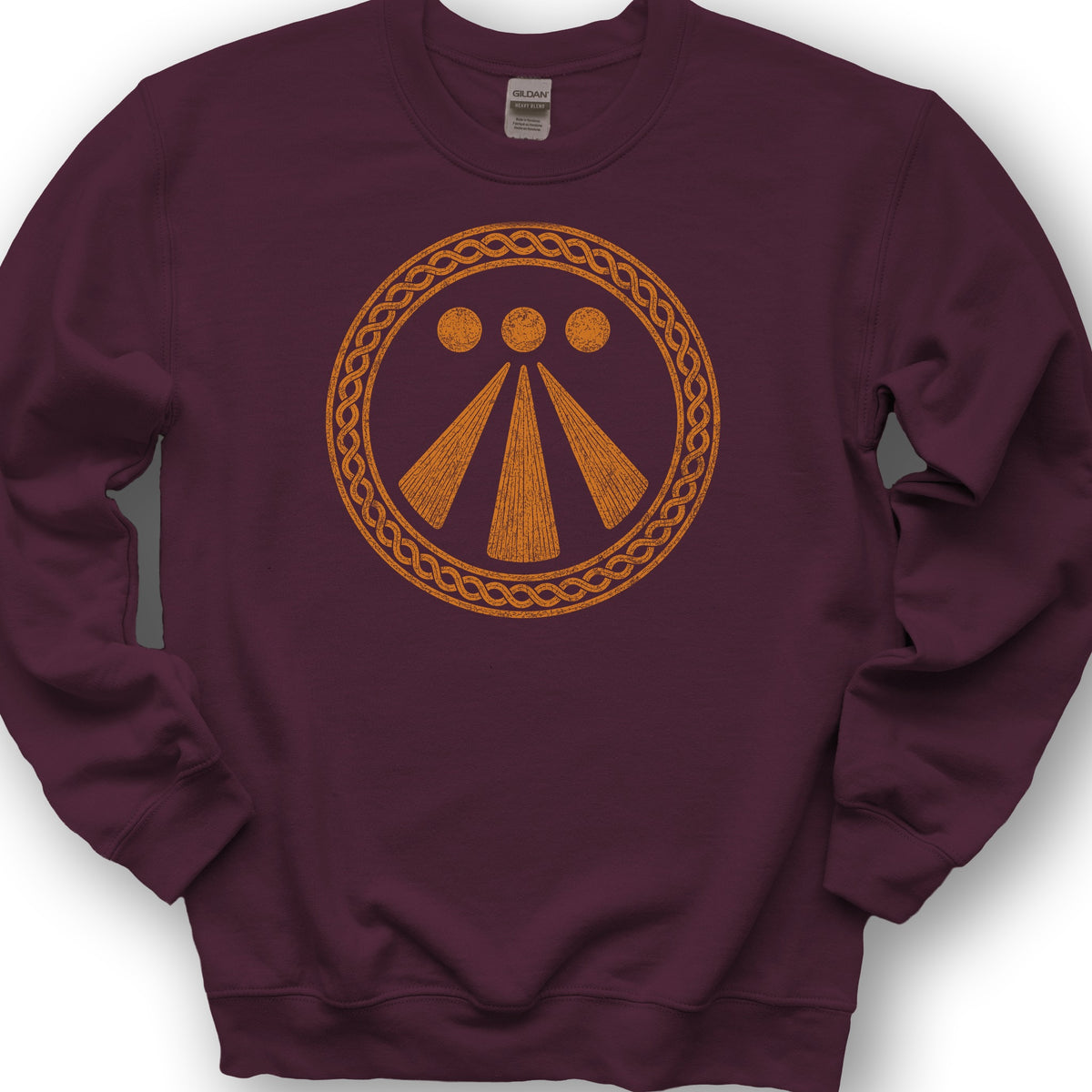 Awen Celtic Knot Sweatshirt - Maroon