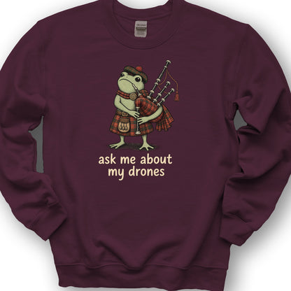 Bagpipe Frog Sweatshirt