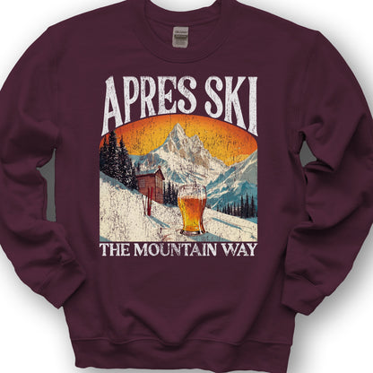 Apres Ski "Big and Bold" Sweatshirt - Maroon