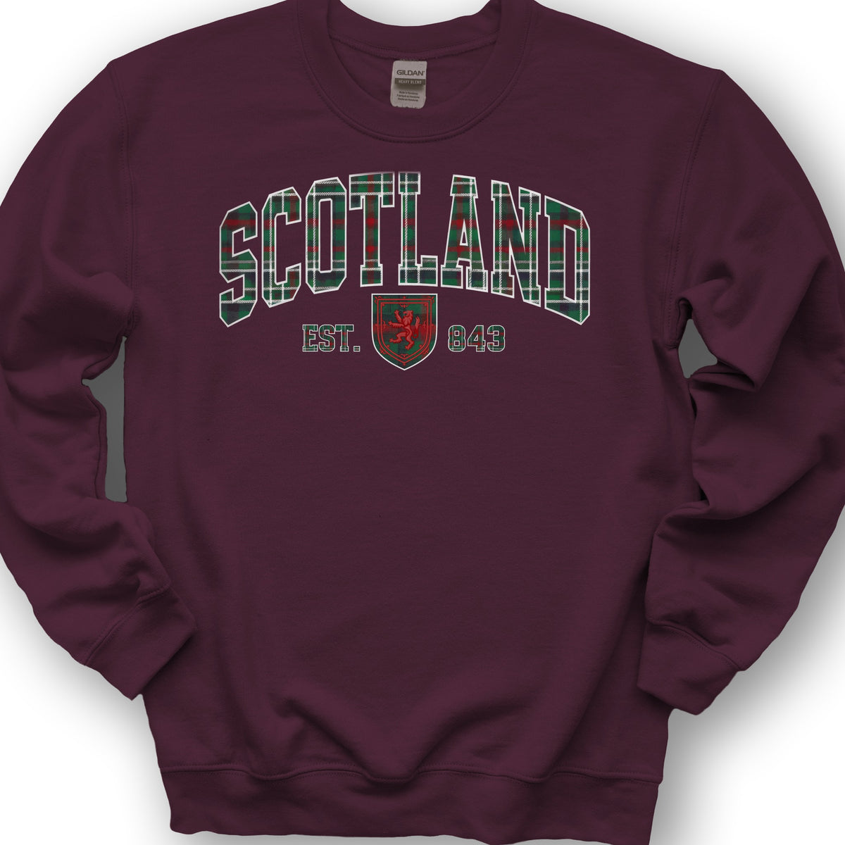 Scotland Varsity Tartan Sweatshirt - Maroon